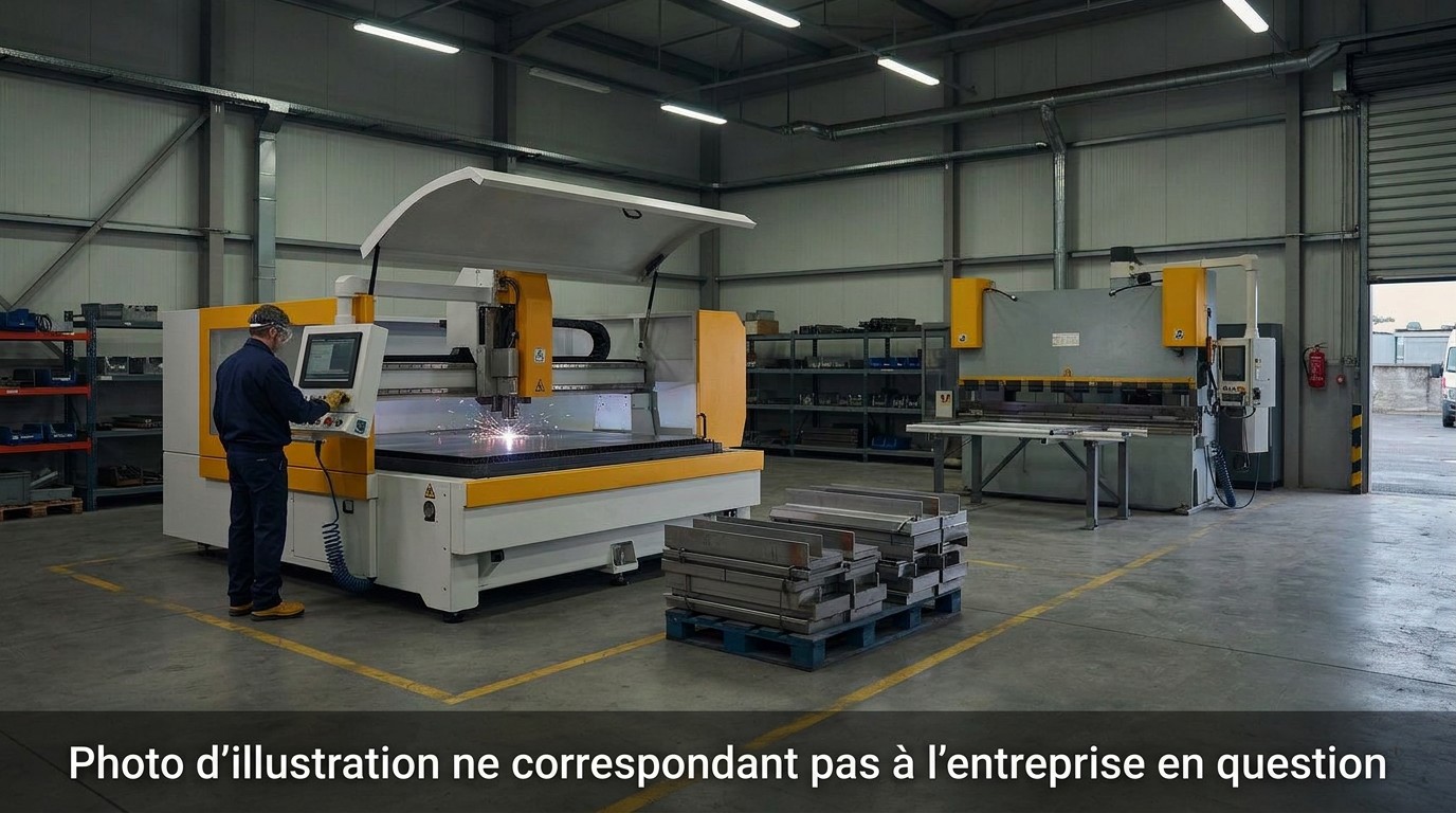 IllustrationPC Entreprise spécialisée dans la conception et la réalisation de pièces et ouvrages en acier :